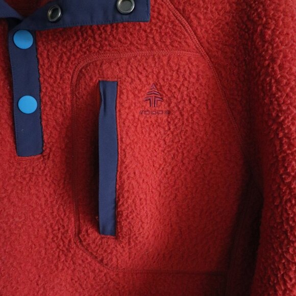 Woods Unisex Orange Sz M Sherpa Pullover Shacket Outdoor Winter Jacket - Picture 8 of 14